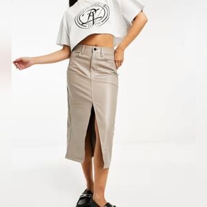 Abercrombie & Fitch Faux Leather Skirt